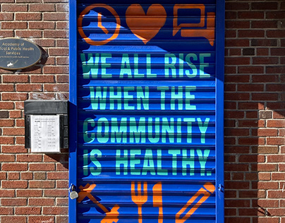 "We all rise when ..." Community Mural Project #4