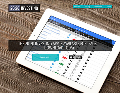 Investment App Promotional Site