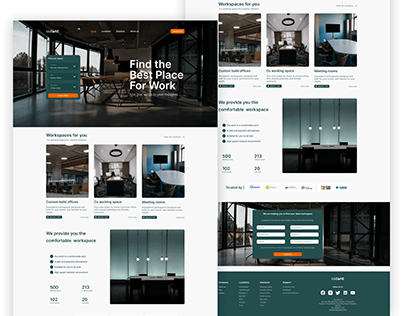 COZONE a Co-working place landing page