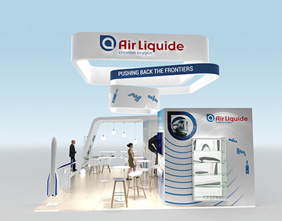Habillage graphique stand Air Liquide