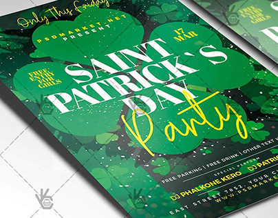 Saint Patricks Day Party Flyer - PSD Template