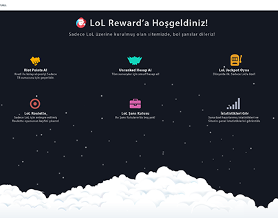 LoL Reward Jackpot Web Design