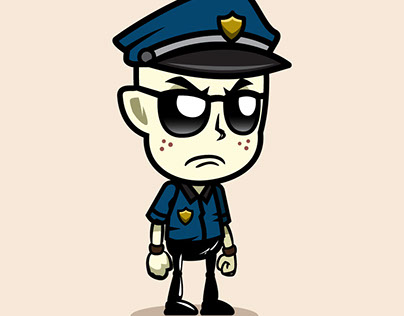 grumpy cop game character sprites