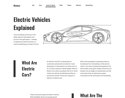 Electric Car / Web design