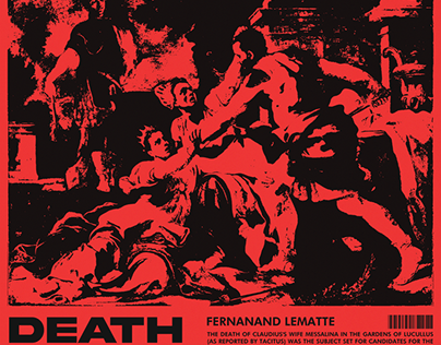 Death Of Messalina brutalism poster