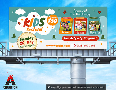 Kids Activities | Kids Festival Billboard