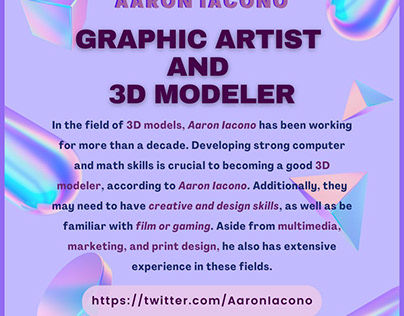 Professional Graphic Designer and 3D Modeler