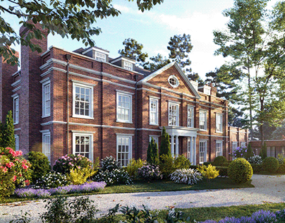 Private villa exterior visualization, UK