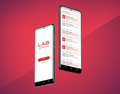 Дизайн приложения для компании L.A.B.