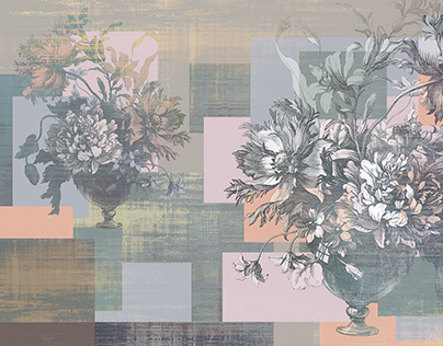Collage "Flowers", h=300 cm, for large-format printing