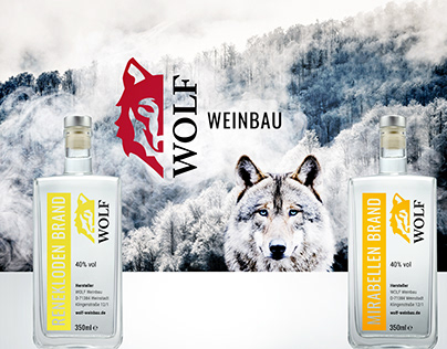 Wine label • Logo design • Print design • WOLF Weinbau