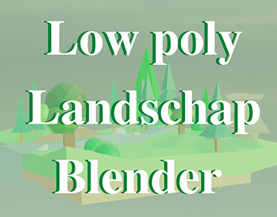Low Poly Landschap blender