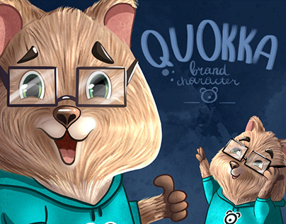 Quokka character design for brand