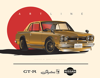 Nissan Skyline GT-R Hakosuka - Illustrations