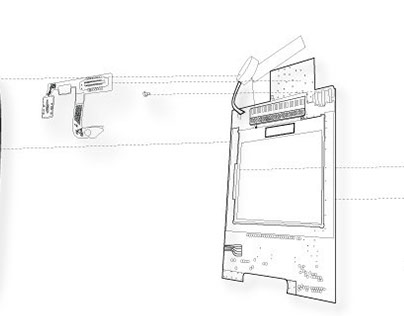 flip phone; exploded view drawing
