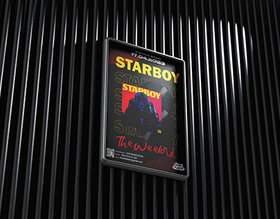 "Starboy" The Weeknd Poster