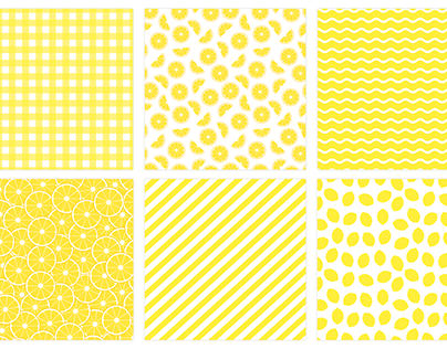 Lemon digital paper. Yellow abstract digital paper