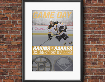 Bruins Game Day Posters