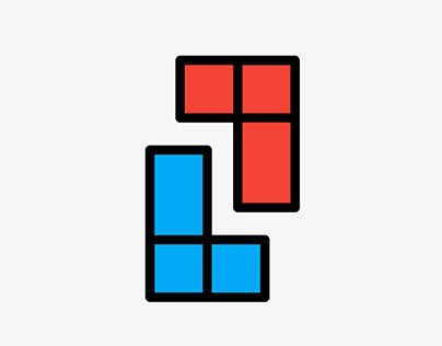 Logo of Z Letter or Tetris Game