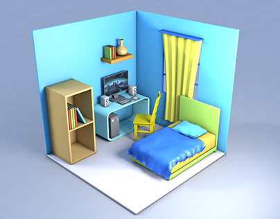 Bedroom 3D Modeling 🛏
