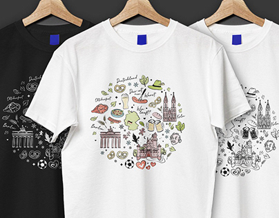 Illustrations for T-shirts - Germany