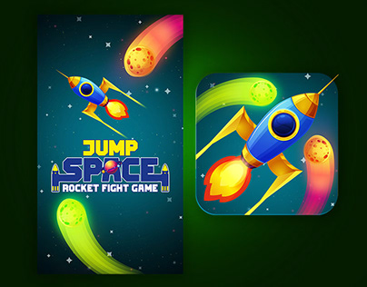 Jump Spack Rocket Fight Game Title and Icon