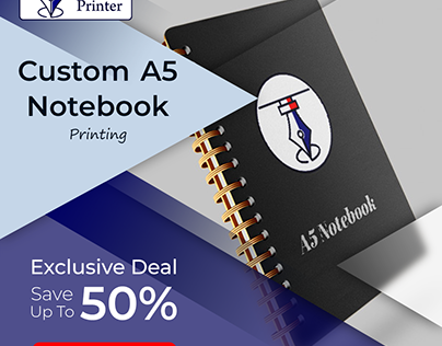 Custom A5 Notebook printing in Dubai, UAE
