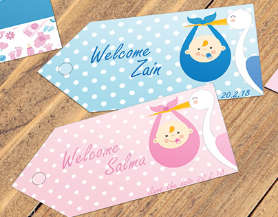 Souvenir Cards for baby shower