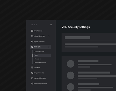 VPN Settings Loading screen