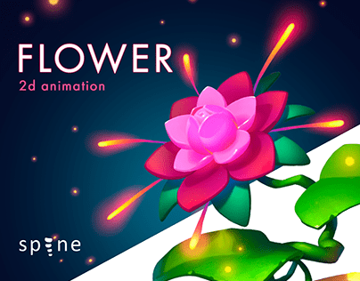 FLOWER 2D Animation in Spine