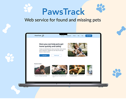 Web service for found and missing pets "PawsTrack"