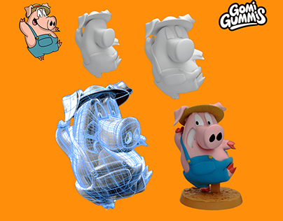 Figura Chanchito 3D - GomiGummis Paraguay - Impresión3D