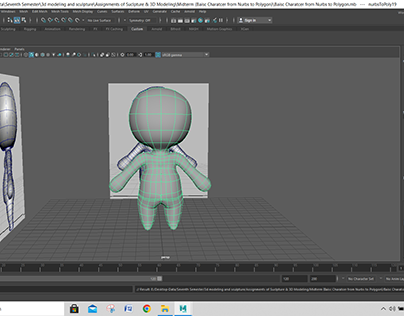 3D Basic Character Modeling of Nurbs and Poly