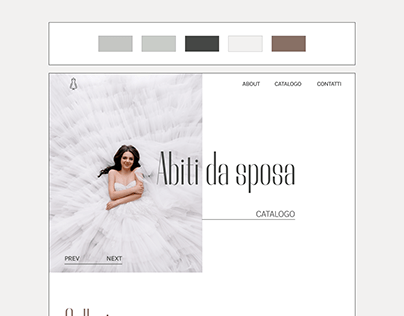 New project for website atelier wedding dresses