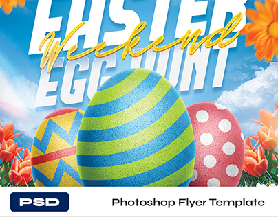 Easter Flyer Template PSD