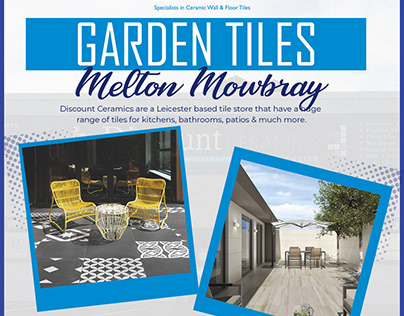 Garden tiles in Melton Mowbray
