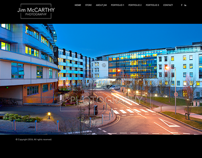 Jim McCarthy Photography Website and Logo Design