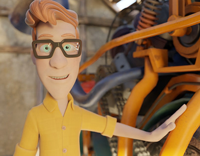 Vincent's Animated Motorcycle Ride 3d Animation