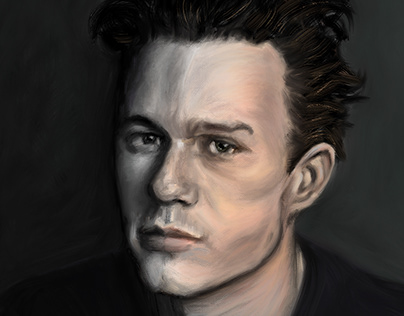 Heath Ledger Portrait Illustration