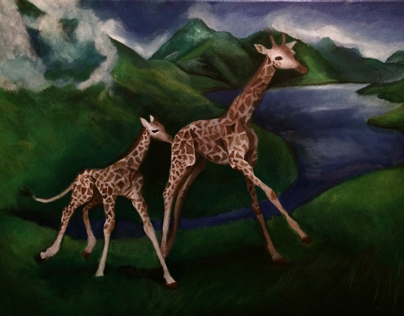 "Untitled" WIP Giraffe