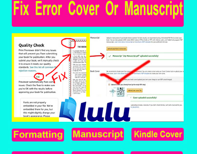 I will design kdp book cover, formatting, and error fix