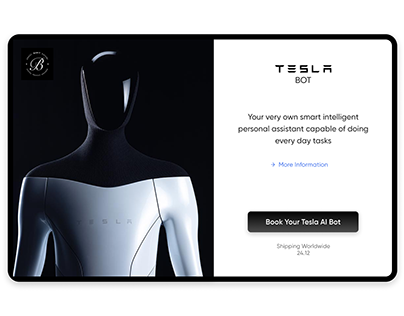 Tesla Bot Booking Concept App/Page