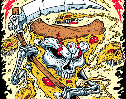Pizza Slice Grim Reaper