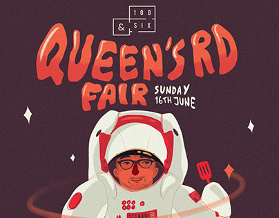 Poster Illustration- Queens Rd Fair Promotional Designs