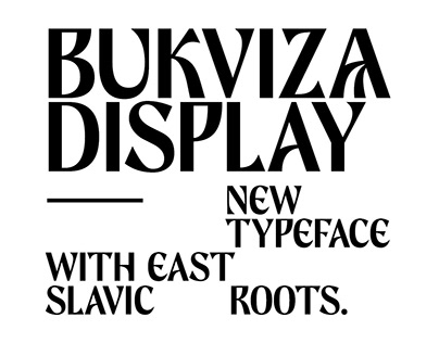 Bukviza - typeface of migration