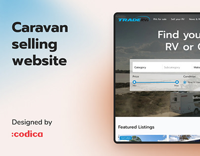 Caravan selling website