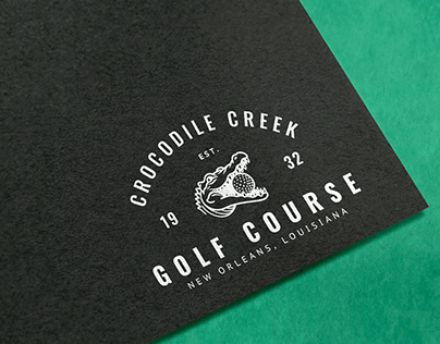 Crocodile Creek Golf Course Logo Design