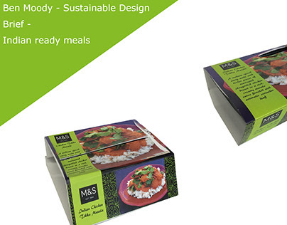 M&S Indian ready meal packaging