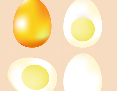 Chicken realistic egg