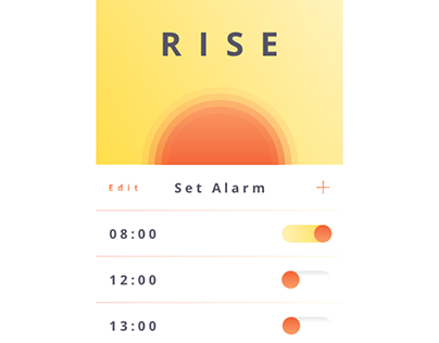 RISE - Alarm Clock Concept